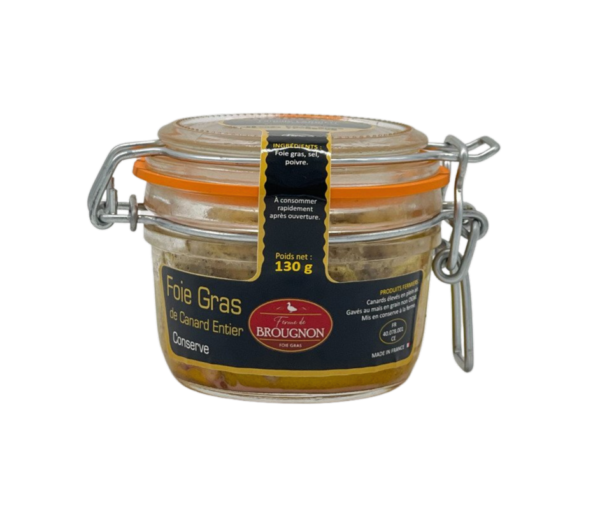 FOIE GRAS DE CANARD ENTIER en verrine (130 g)